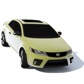 Kia Forte Coupe 3D Object | FREE Artlantis Objects Download